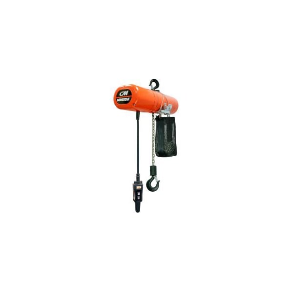 Cm CM Lodestar 2 Ton, Electric Chain Hoist W/ Chain Container, 20' Lift, 16 FPM, 115V 4233NH - main